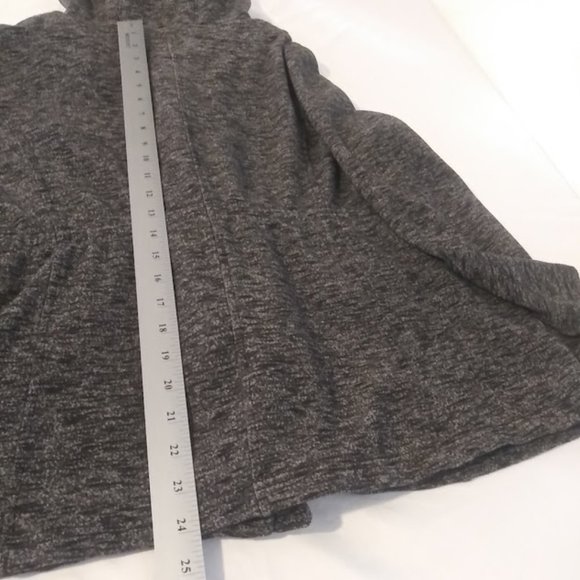 Merona women's XL black and gray marbled lightweight hooded jacket - Picture 12 of 14